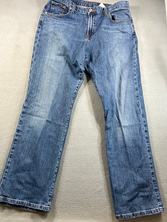 Lucky Brand Other - Lucky Brand Dungarees Jeans 33x30 Blue Distressed Bootcut Y2K Style